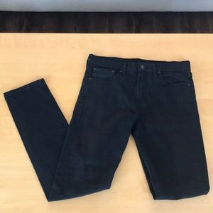 Levi 510 Black Straight Denim Jeans - Men’s